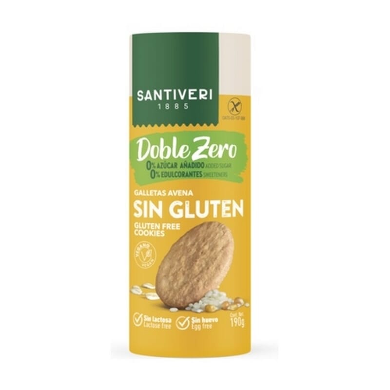 Galletas De Avena Sin Gluten Doble Zero 190g