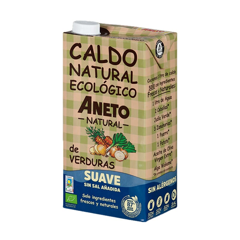 Caldo Natural Biológico de Legumes Suave 1 L