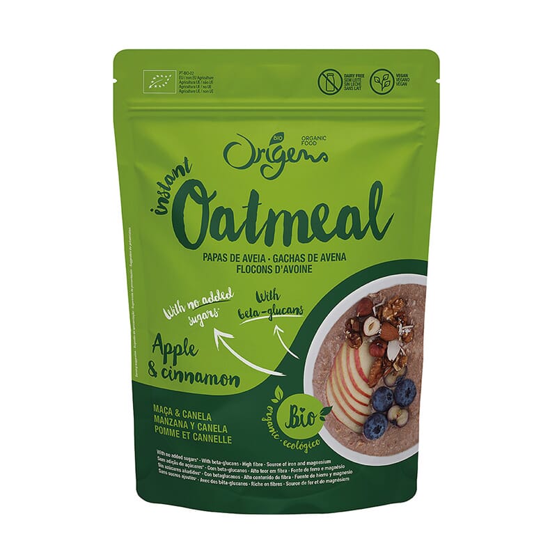 Instant Oatmeal Maçã Canela Bio 300g