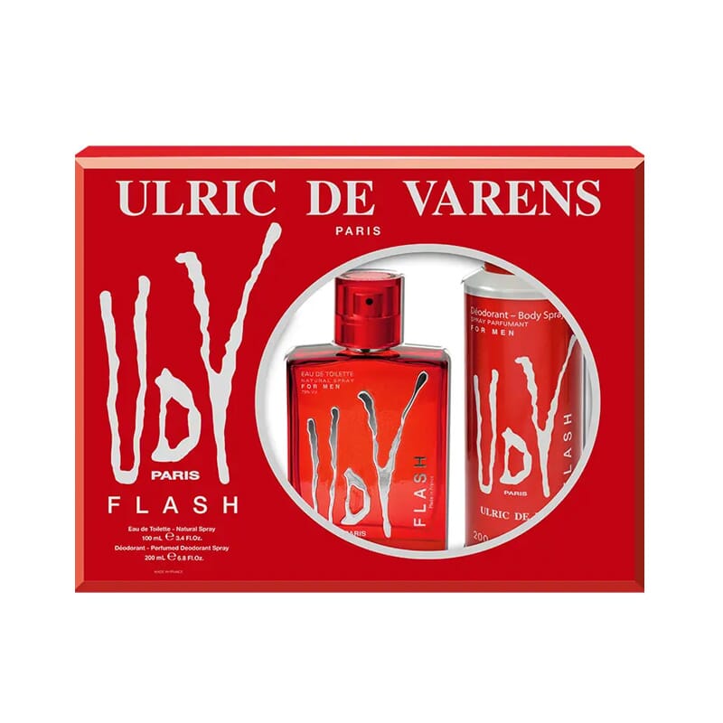Udv Flash For Men Lote EDT 100 ml + Desodorante 200 ml