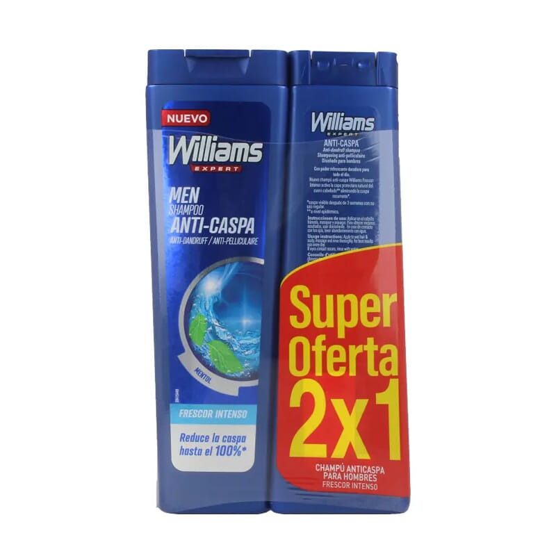 Champú Anticaspa Mentol Duplo 2 Uds 250 ml