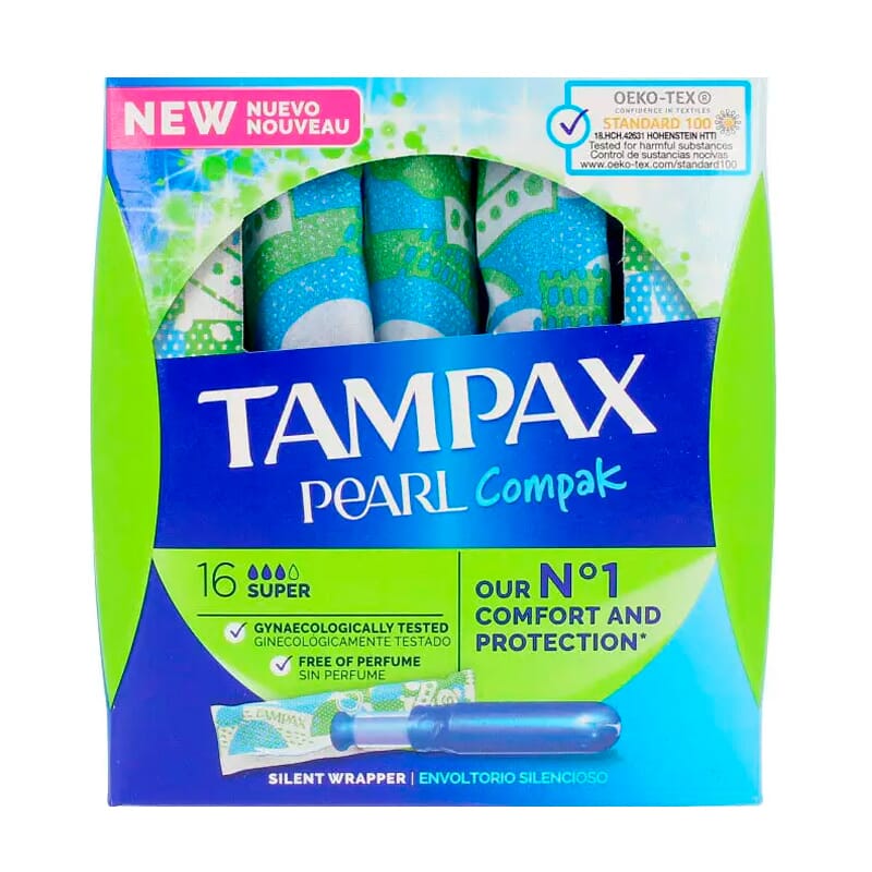 Tampax Pearl Compak #Super 16 Uds