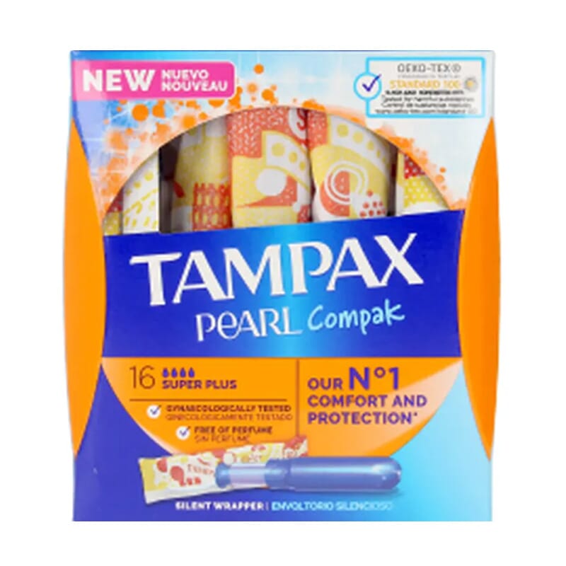 Tampax Pearl Compak #Super Plus 16 Uds