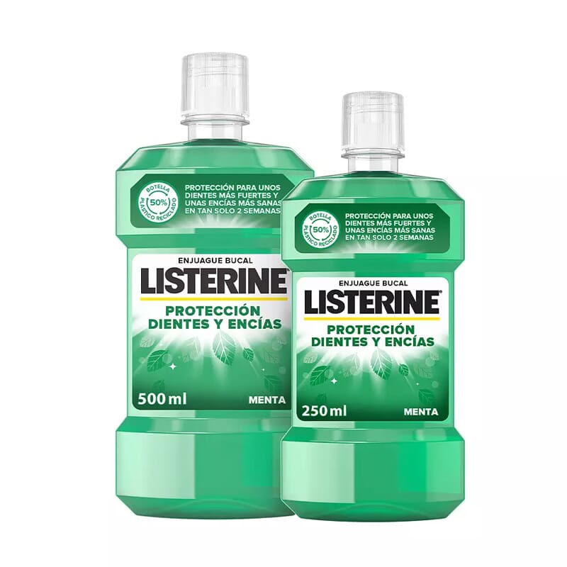 Protección Dientes Y Encías Enjuague Bucal Lote 500 ml + 250 ml