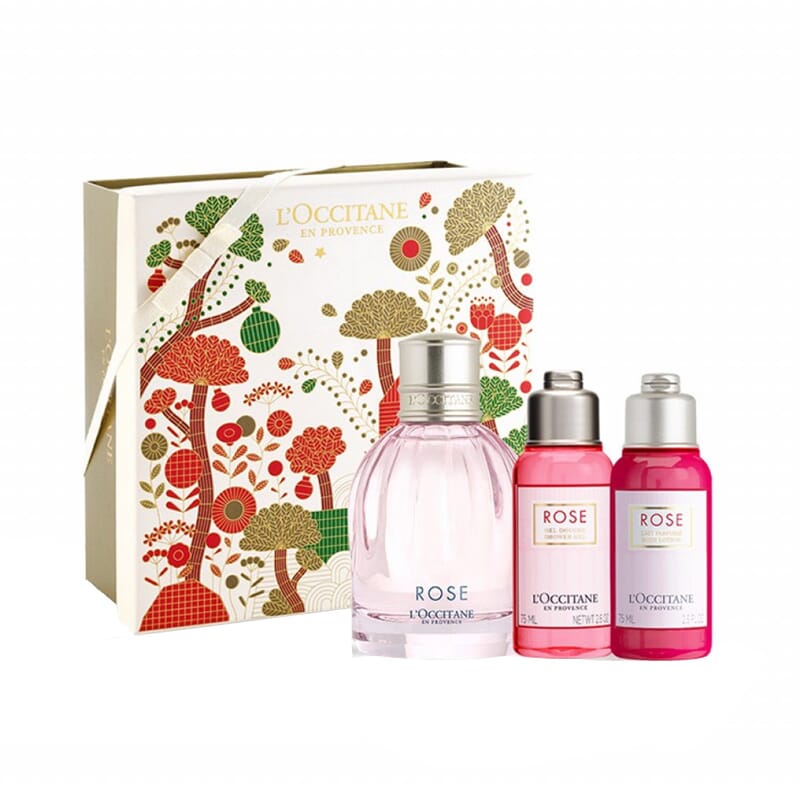 Rose EDT 50 ml + Gel de Ducha 75 ml + Body Lotion 75 ml