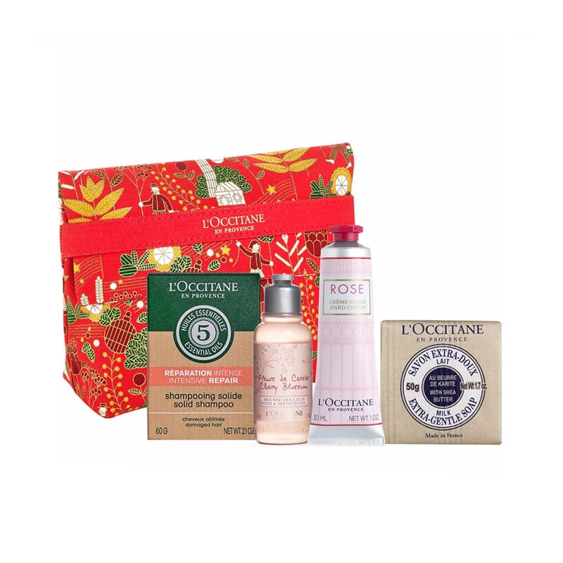 Neceser Floral Lote 4 Piezas