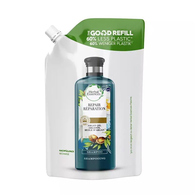 Frasco Recarga Argão Champô 480 ml