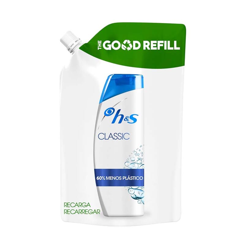 Botella Recarga Clasico Champú 480 ml