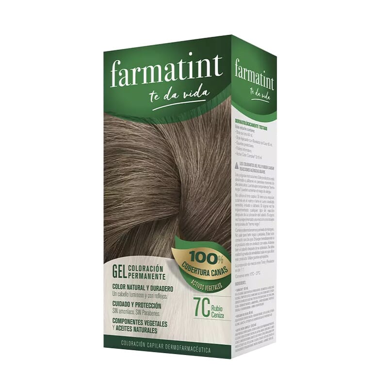 Farmatint Gel 7C Rubio Ceniza 150 ml