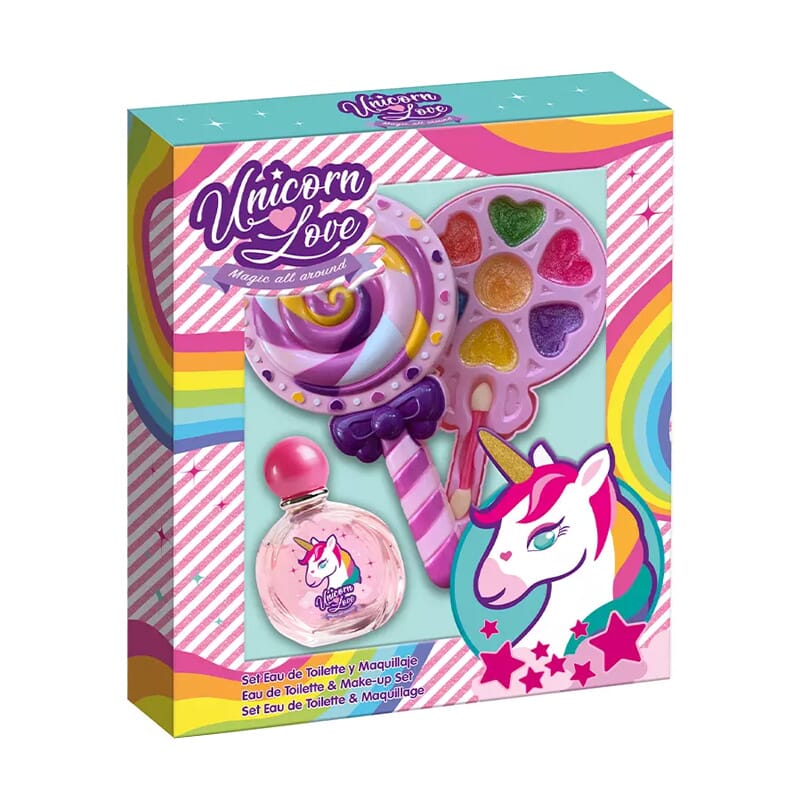 Unicorn Love Lote EDT 50 ml + Piruleta Maquillaje 9 Uds