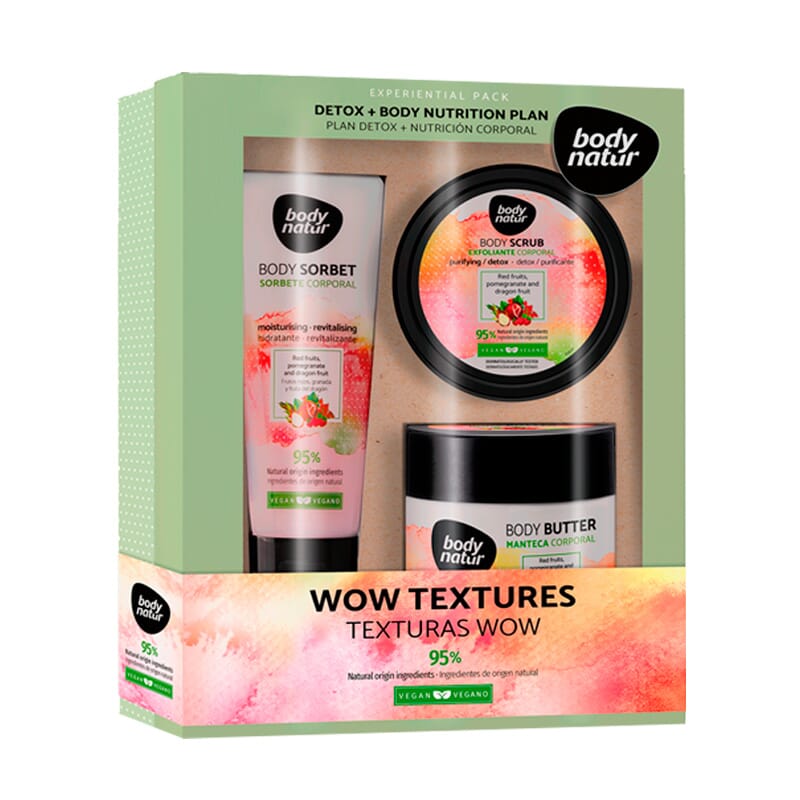 Body Sorbete Frutos Rojos Lote 3 Piezas Exfoliante 200 ml