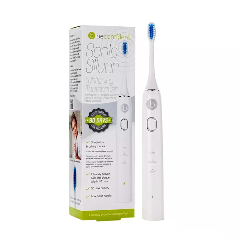 Sonic Silver Electric Whitening Toothbrush #White/Silver