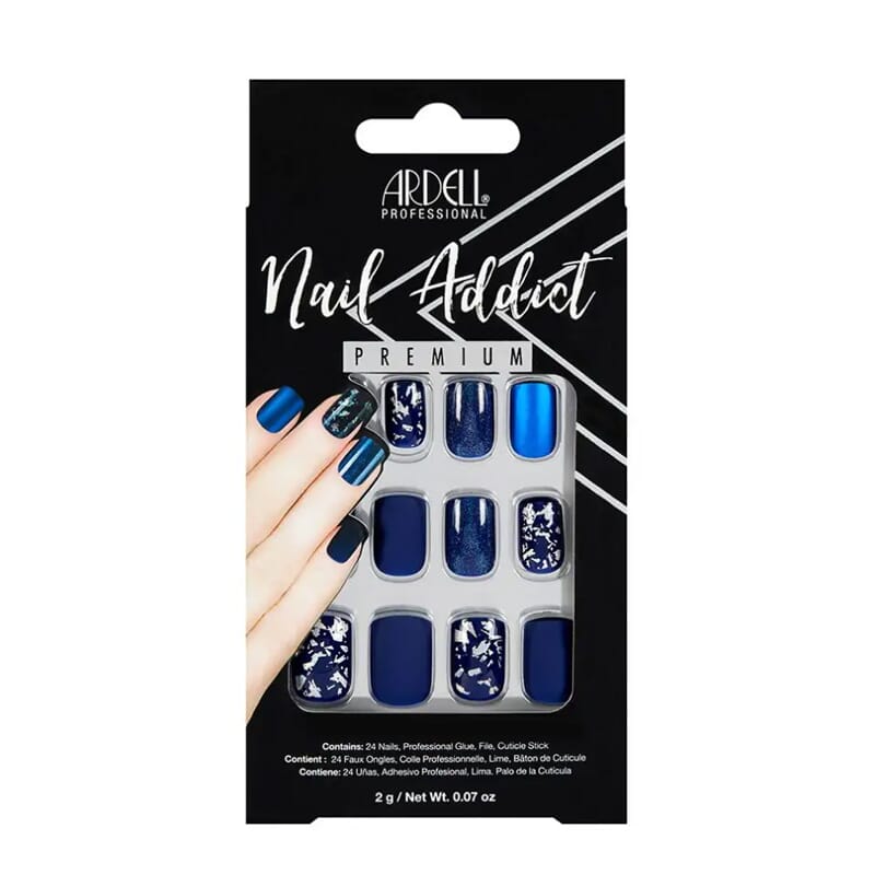 Nail Addict Matte Blue 24 Uds