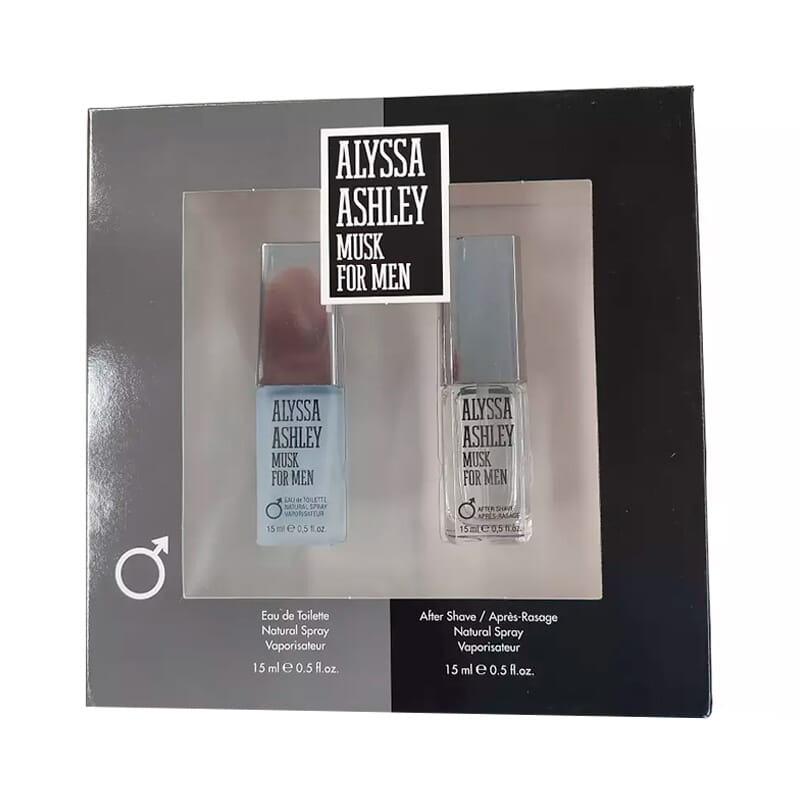 Musk For Men Lote EDT Spray 15 ml + After Shave 15 ml