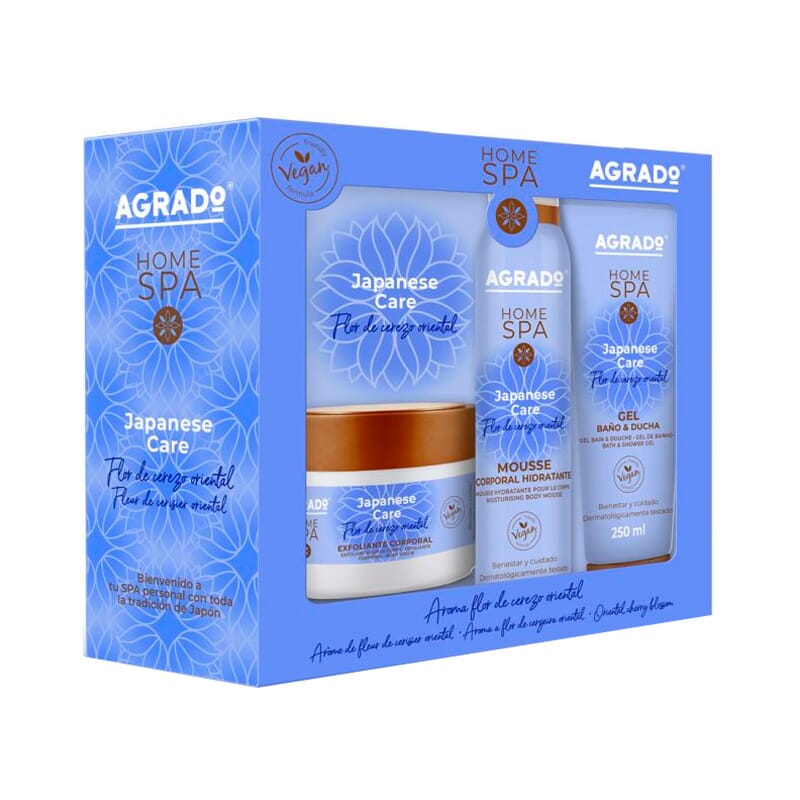 Home Spa Japanese Care Lote 3 Piezas Exfoliante Corporal 200 ml
