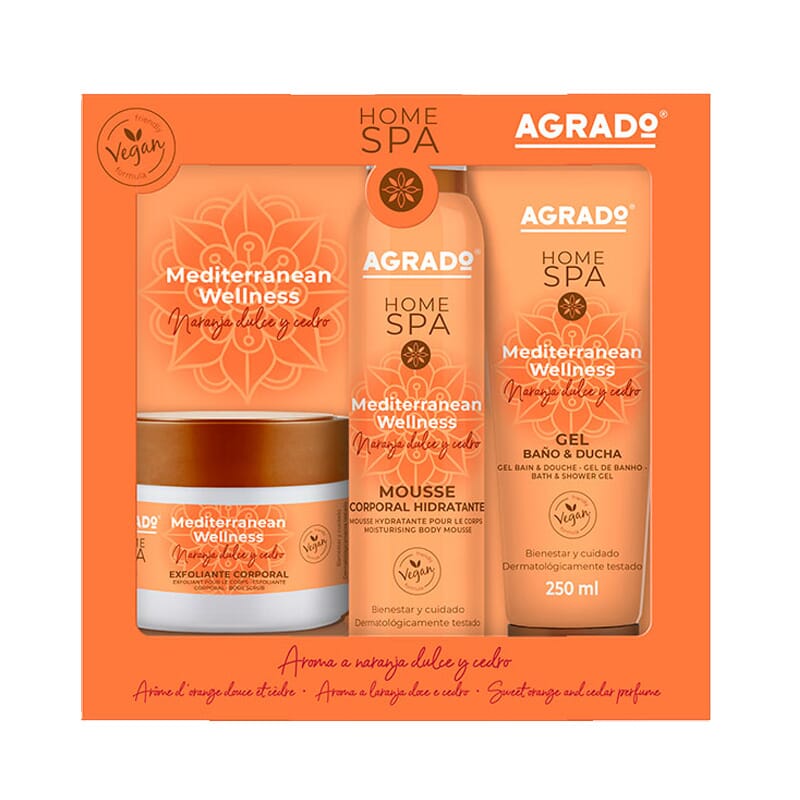 Home Spa Mediterranean Wellness Lote 3 Piezas Gel Baño 250 ml