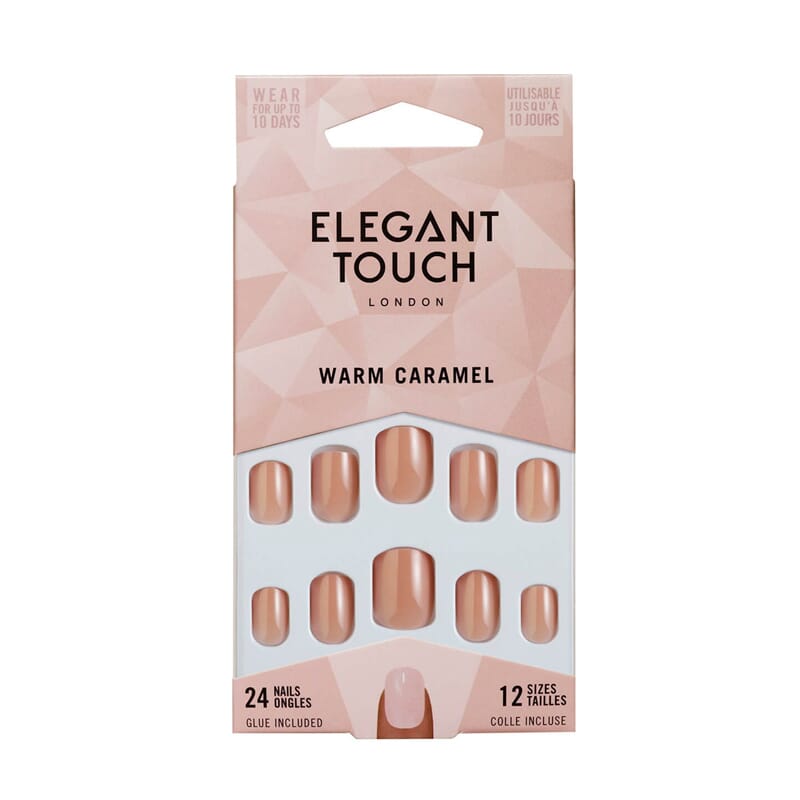 Core Colour Nails With Glue Squoval #Warm Caramel 24 St