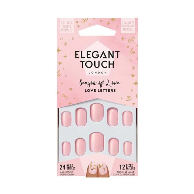 Luxe Looks Nails With Glue Squoval Limited Ed #Love Letters 24 St