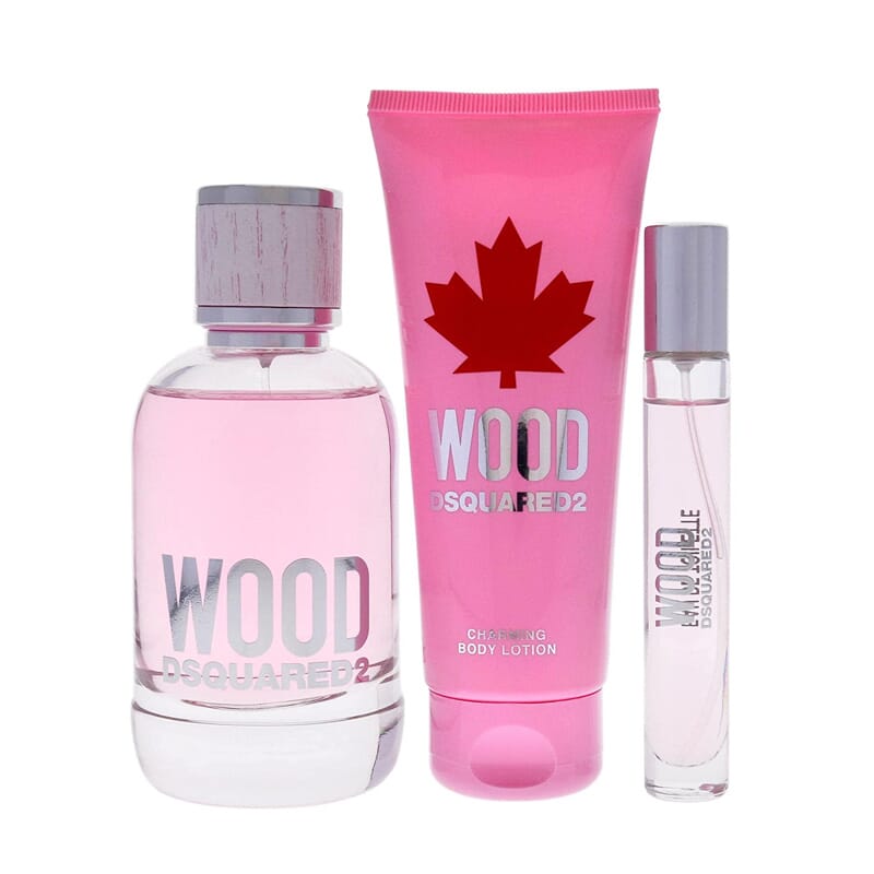 Wood Pour Femme Lote EDT 100 ml + Gel Ducha 100 ml + Neceser