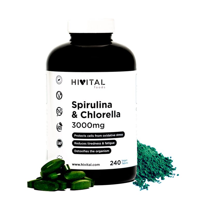 Spirulina Chlorella 3000 mg 240 Tabs