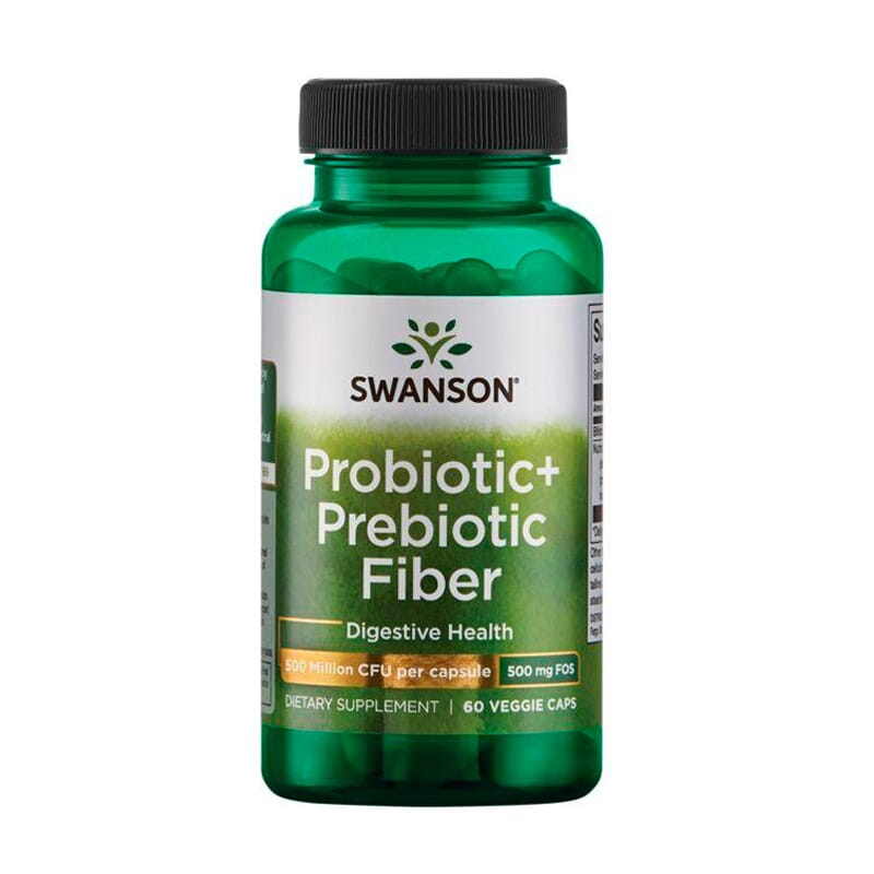 Probiotic + Prebiotic Fiber 500 million CFU 60 VCaps