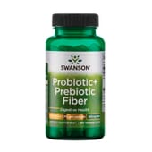 Probiotic + Prebiotic Fiber 500 million CFU 60 VCaps de Swanson