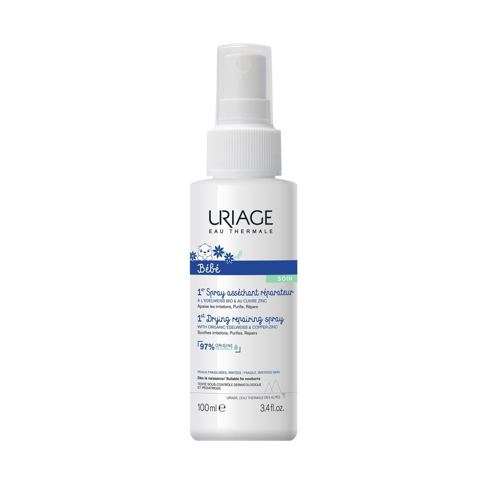 1er Spray Séchant Réparateur avec Cuivre et Zinc 100 ml