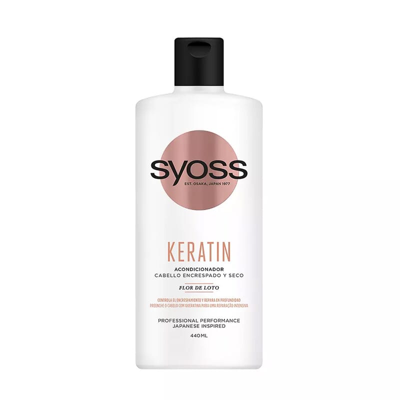 Keratin Acondicionador Cabello Encrespado Y Seco 440 ml