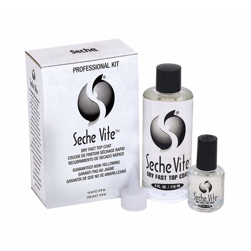 Top Coat Dry Fast Lote 14 ml + 118 ml + Bico Dispensador