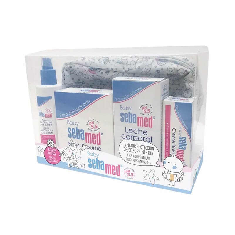 Trousse Bébé + Mousse de Bain + Lait Corporel + Baume + Eau de Cologne