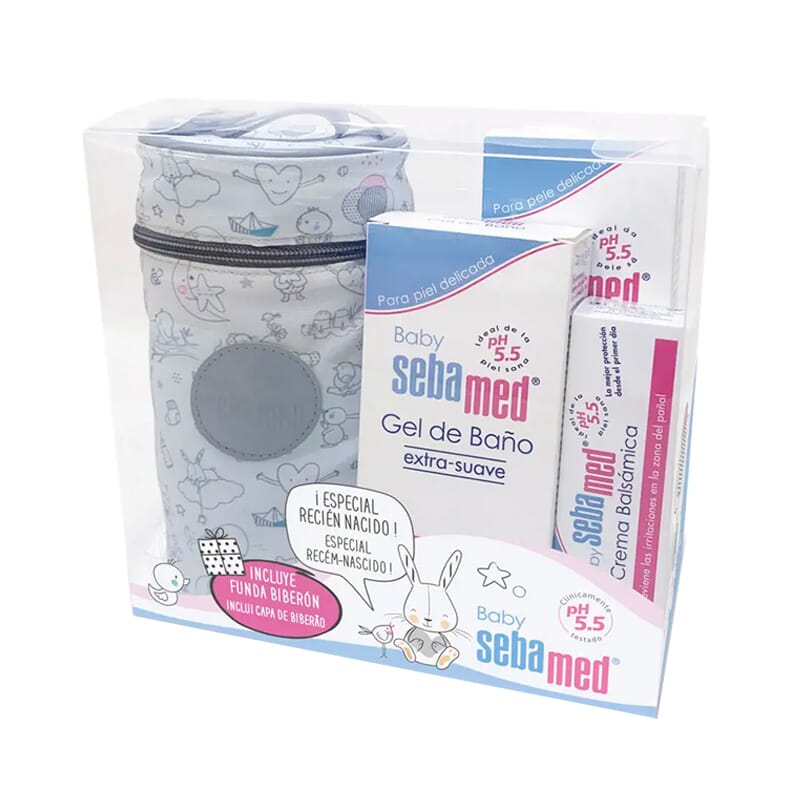 Housse de Biberon + Gel Douche + Lait Corporel + Baume
