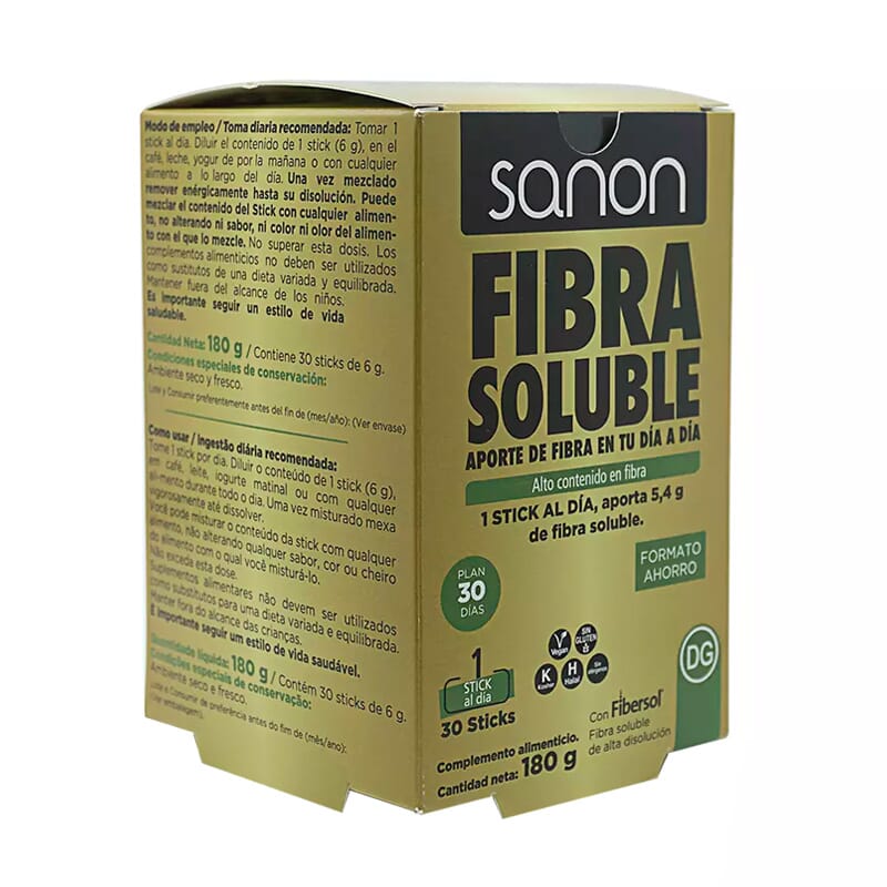 Sanon Fibra Solúvel 30 Sticks