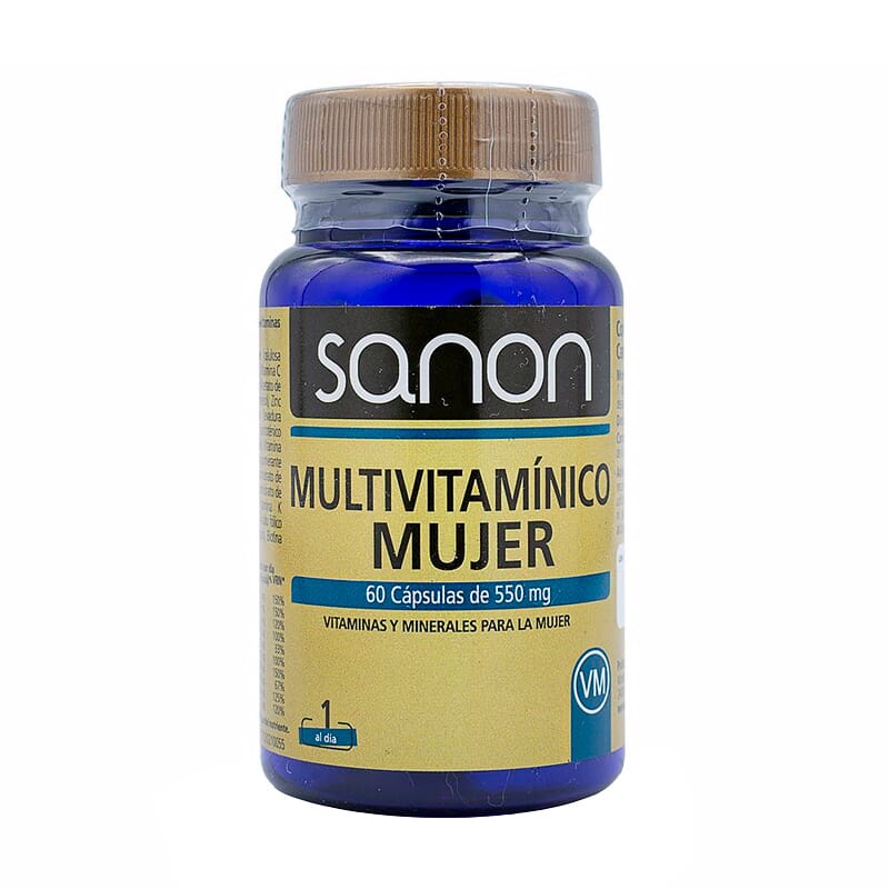 Sanon Multivitamine Vrouw 550 mg 60 Caps