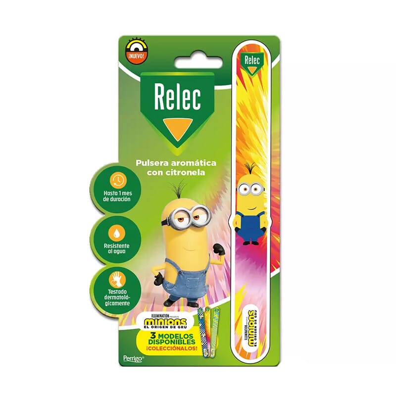 Relec Aroma-Armband mit Citronella Minions #Rosa