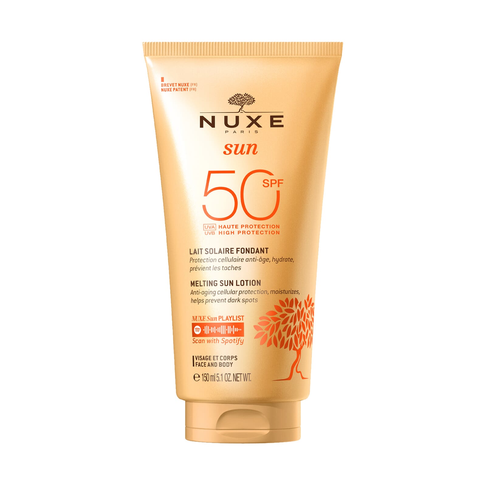 Nuxe Sun Lait Fondant Haute Protection SPF50 150 ml