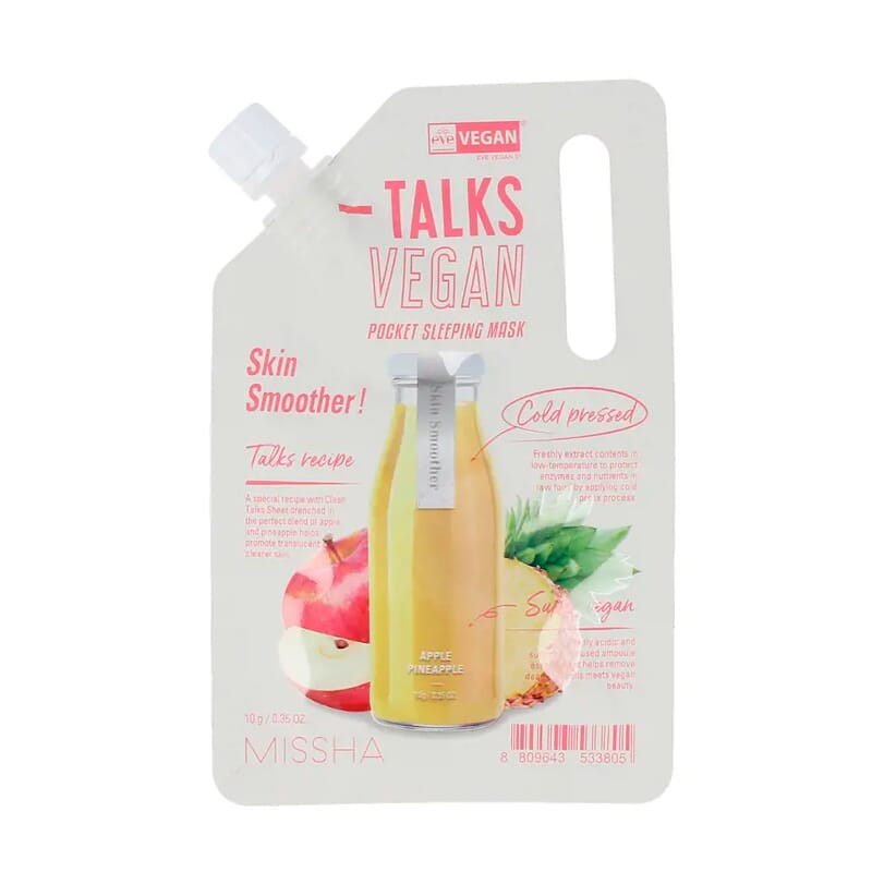 Talks Vegan Skin Smoother! Pocket Sleeping Mask 10g