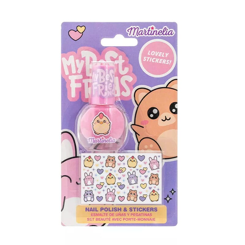 Bff Nail Polish & Stickers Lote 2 Peças
