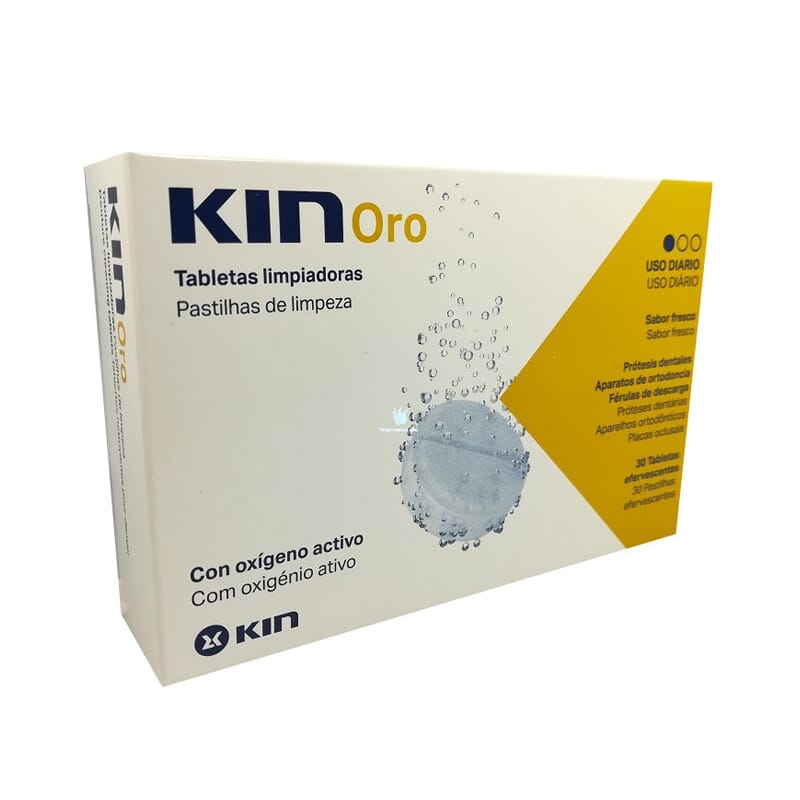 Kin Oros Comprimés de nettoyage de dentiers 30pcs