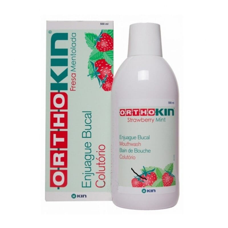 Orthokin Enjuague Bucal Fresa Menta 500 ml