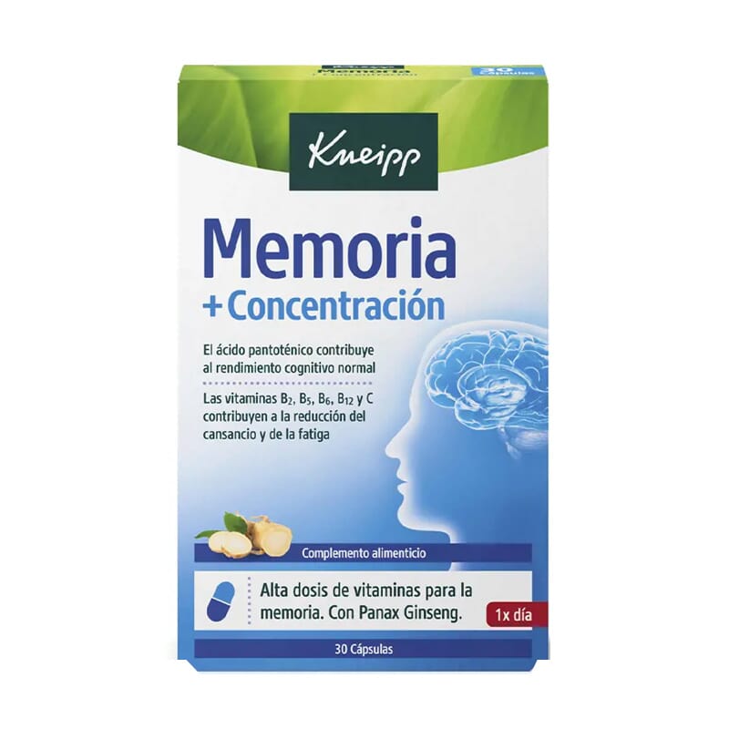 Memoria + Concentración Panax Ginseng 30 Caps