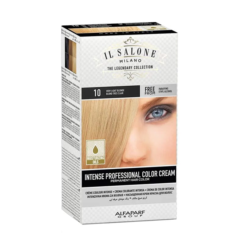 Crème de Couleur Professionnelle Intense Couleur Permanente pour les Cheveux #10
