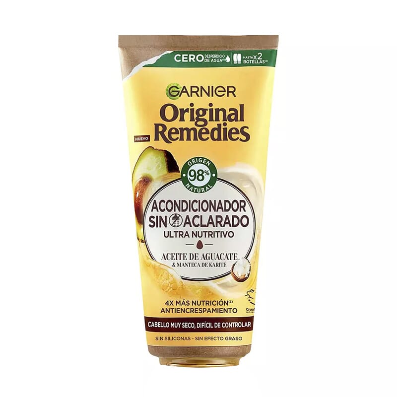 Original Remedies Condicionador Sem Enxaguar Abacate E Karité 200 ml