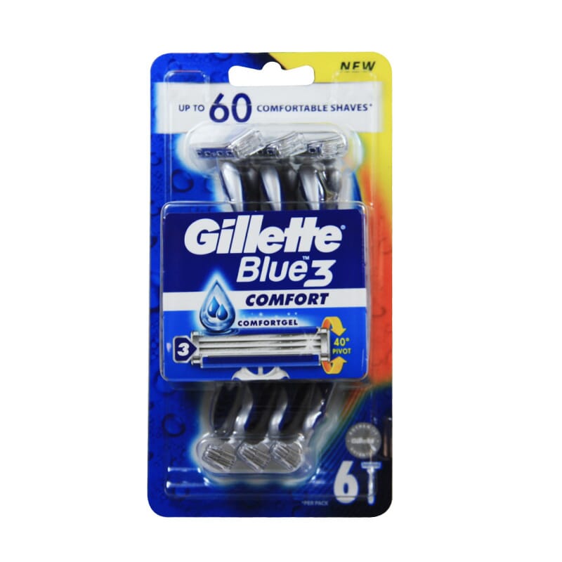 Blue 3 Cuchilla Afeitar Desechables 6 Uds