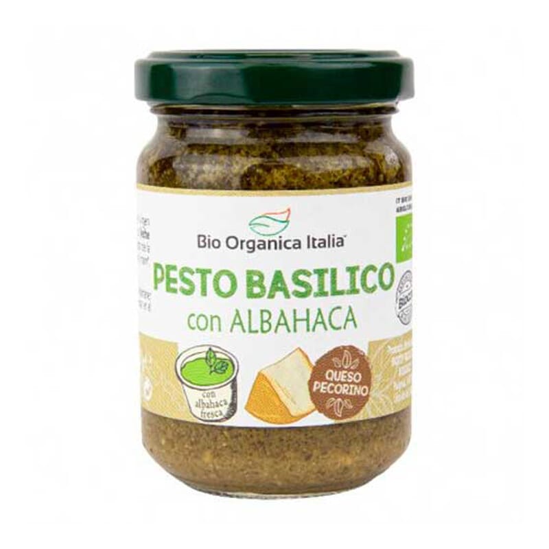 Pesto Basilico Con Queso Pecorino Bio Orgánica 130g