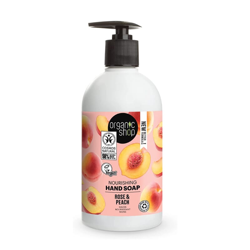 Jabón De Manos Nutritivo Rosa Y Melocotón 500 ml