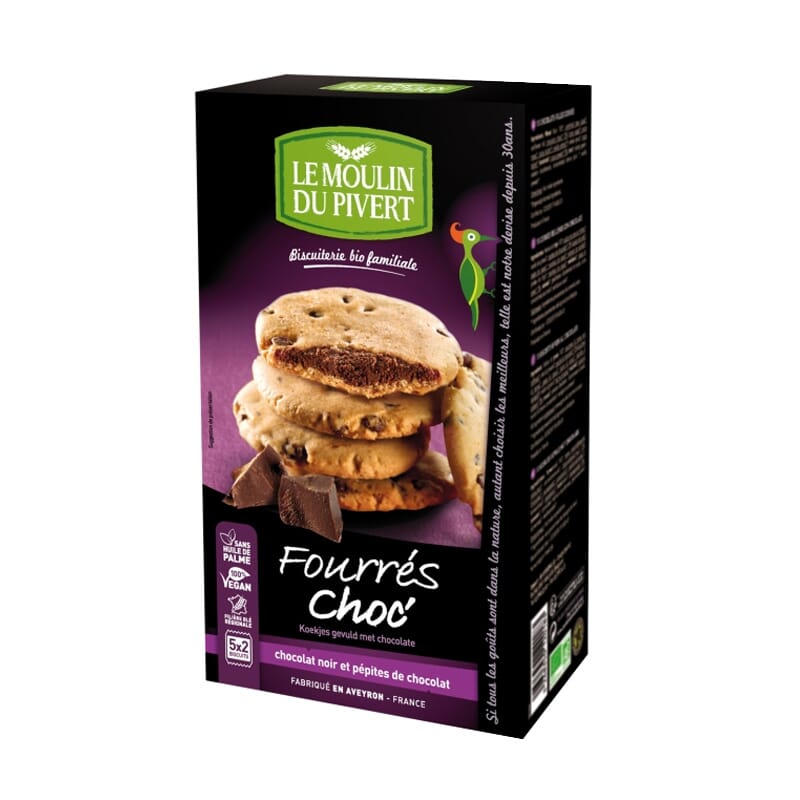 Koekjes Gevuld Met Chocolade Bio 175g