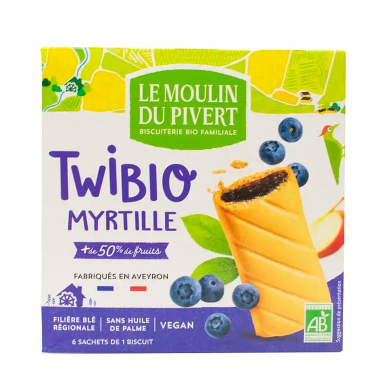 Twibio Galletas Rellenas Arándanos Bio 150g