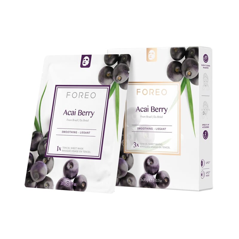 Mascarilla Facial Reafirmante Acai Berry 3 Uds