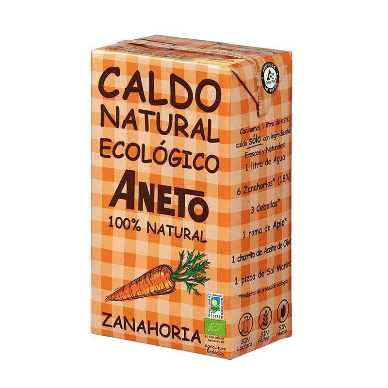 Caldo Natural De Cenoura Bio 250 ml