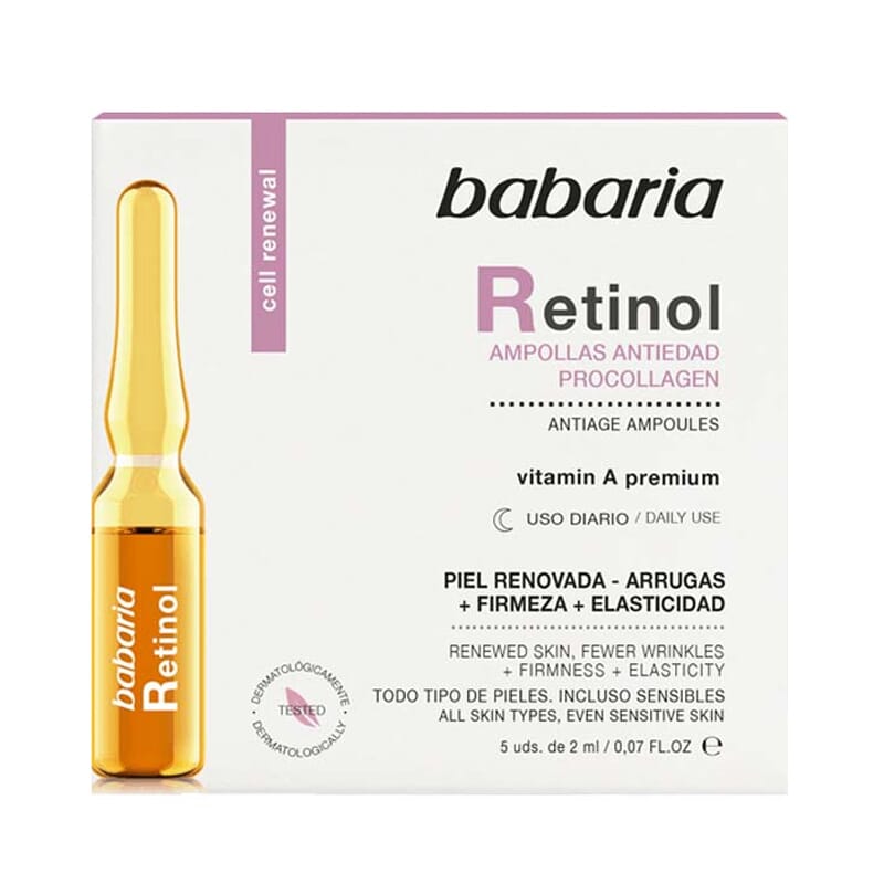 Retinol Ampollas Antiedad 5 Uds 2 ml